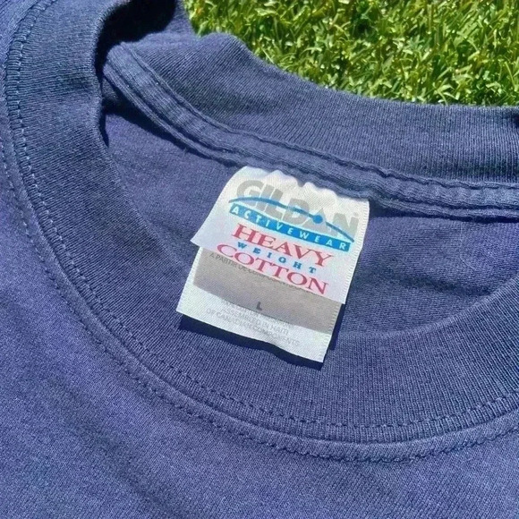 VTG '99 Curly Three Stooges Blue Shirt - Picture 4 of 4